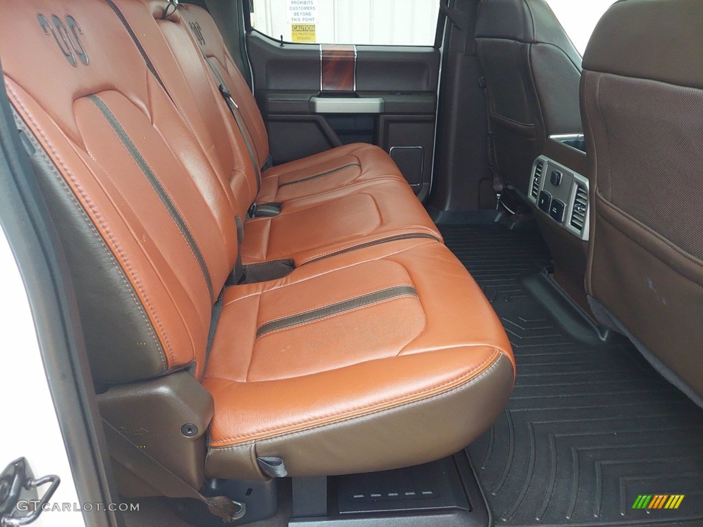 2019 Ford F350 Super Duty King Ranch Crew Cab 4x4 Rear Seat Photo #142006290