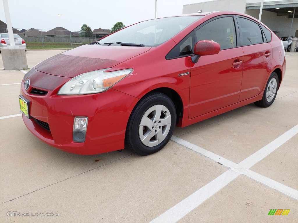 2010 Prius Hybrid IV - Barcelona Red Metallic / Bisque photo #2
