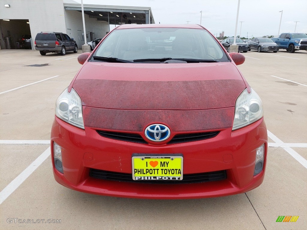 2010 Prius Hybrid IV - Barcelona Red Metallic / Bisque photo #7