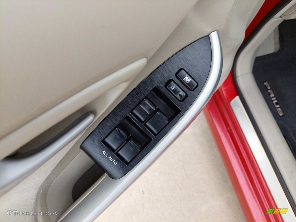 2010 Prius Hybrid IV - Barcelona Red Metallic / Bisque photo #12