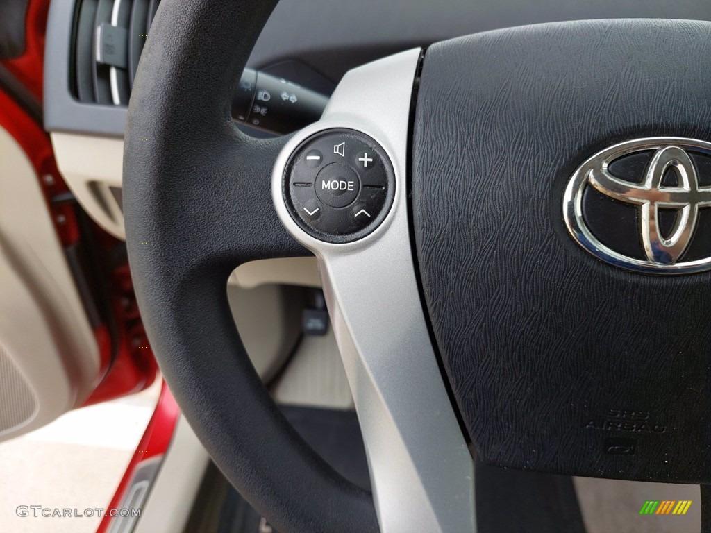 2010 Prius Hybrid IV - Barcelona Red Metallic / Bisque photo #14