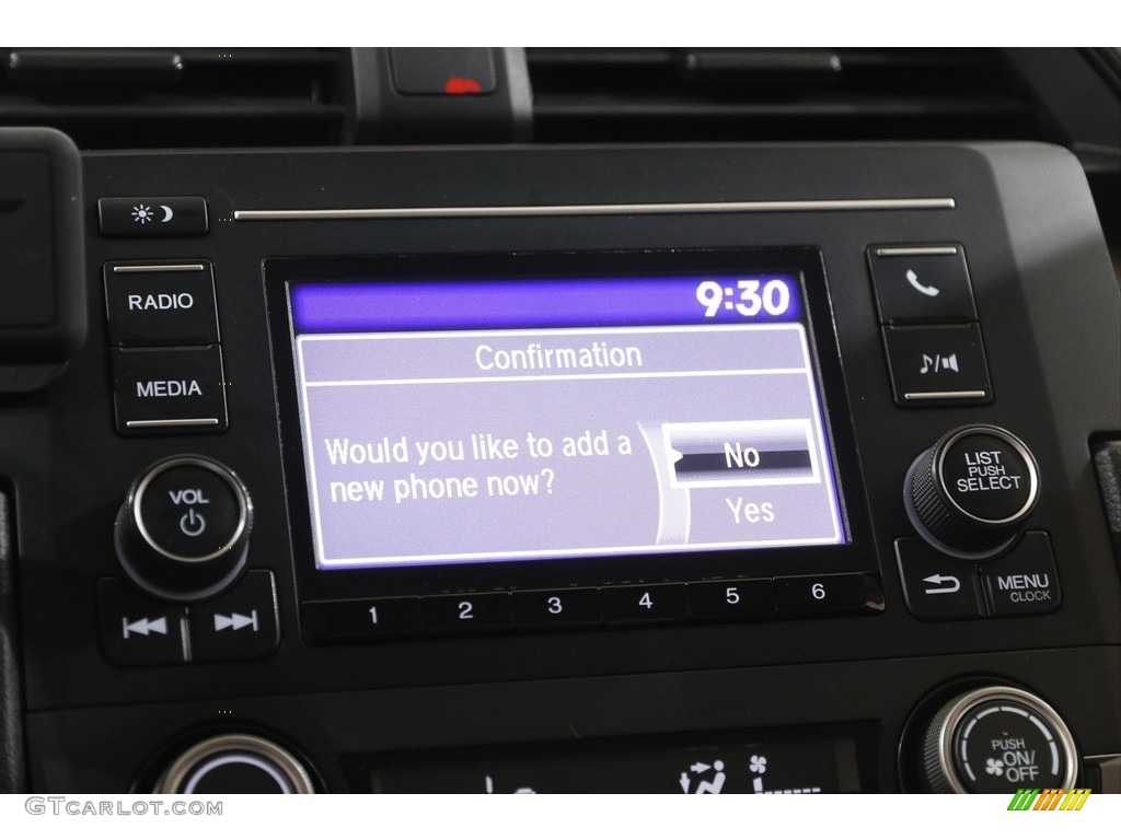 2019 Civic LX Sedan - Crystal Black Pearl / Gray photo #11