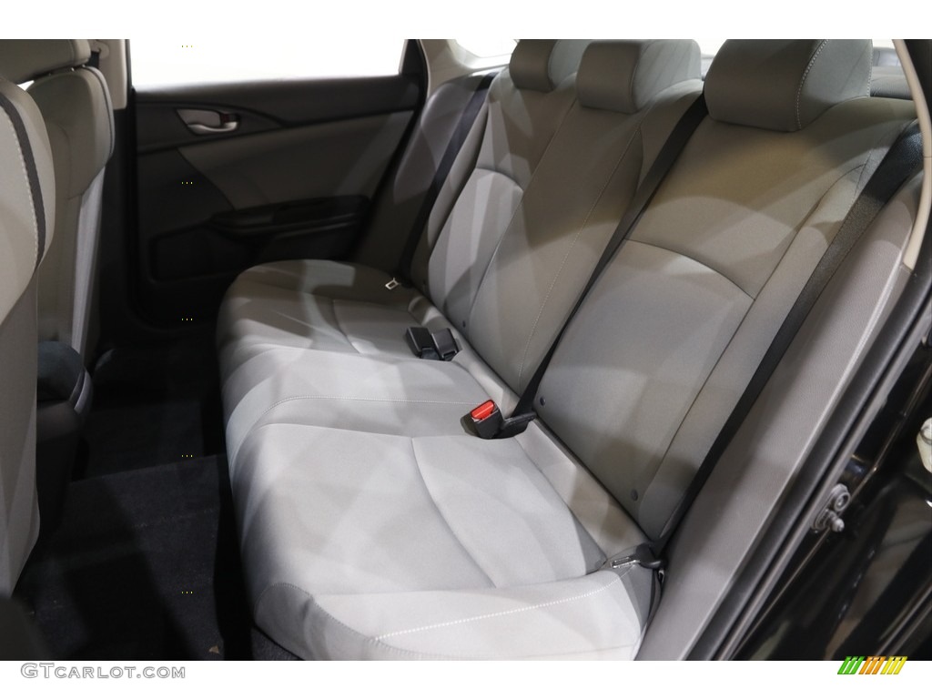 2019 Civic LX Sedan - Crystal Black Pearl / Gray photo #16