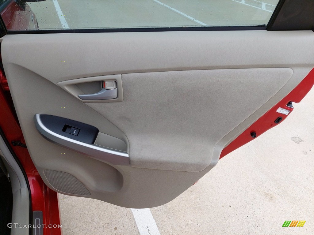 2010 Prius Hybrid IV - Barcelona Red Metallic / Bisque photo #24