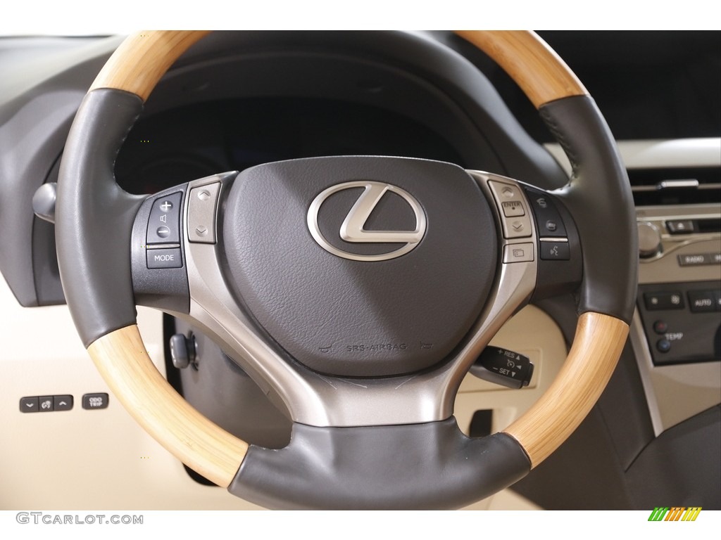 2015 Lexus RX 450h AWD Parchment Steering Wheel Photo #142008143