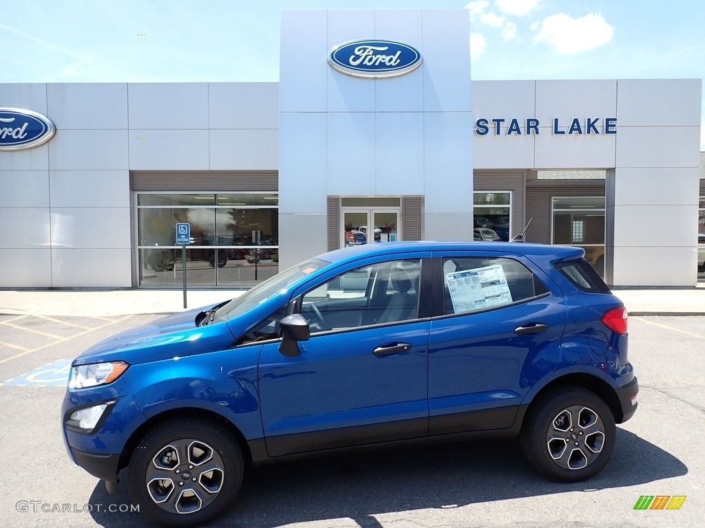 2021 Lightning Blue Metallic Ford EcoSport S 4WD 142006764 Photo 3 Car Color