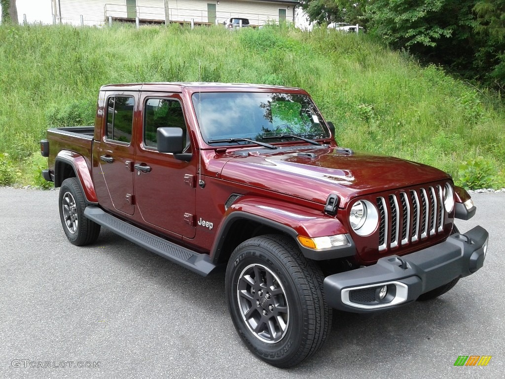 Snazzberry Pearl 2021 Jeep Gladiator Overland 4x4 Exterior Photo #142010072
