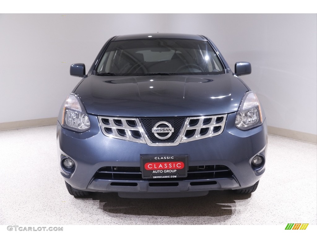 2013 Rogue S AWD - Graphite Blue / Black photo #2