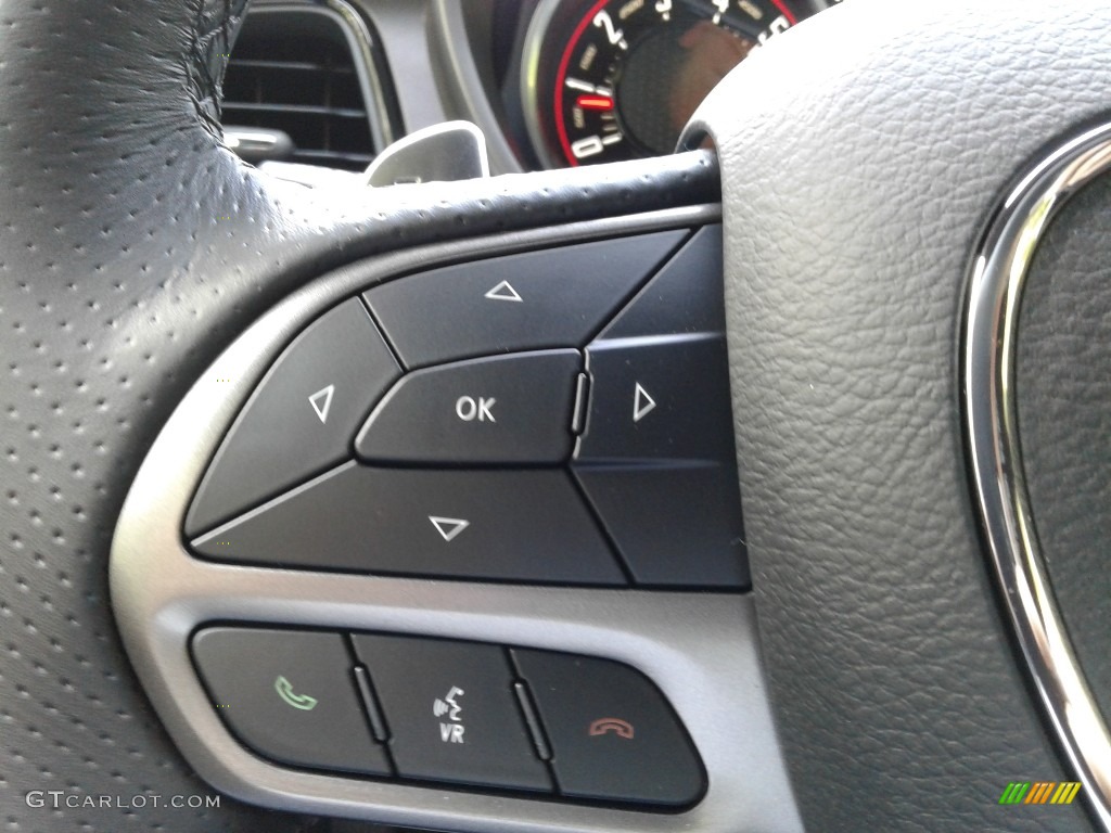 2021 Dodge Challenger R/T Black Steering Wheel Photo #142011950