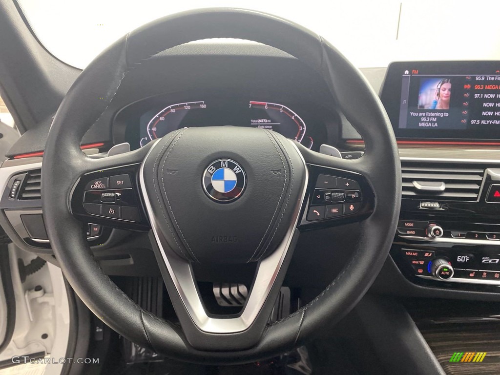 2020 5 Series 530i Sedan - Alpine White / Black photo #18