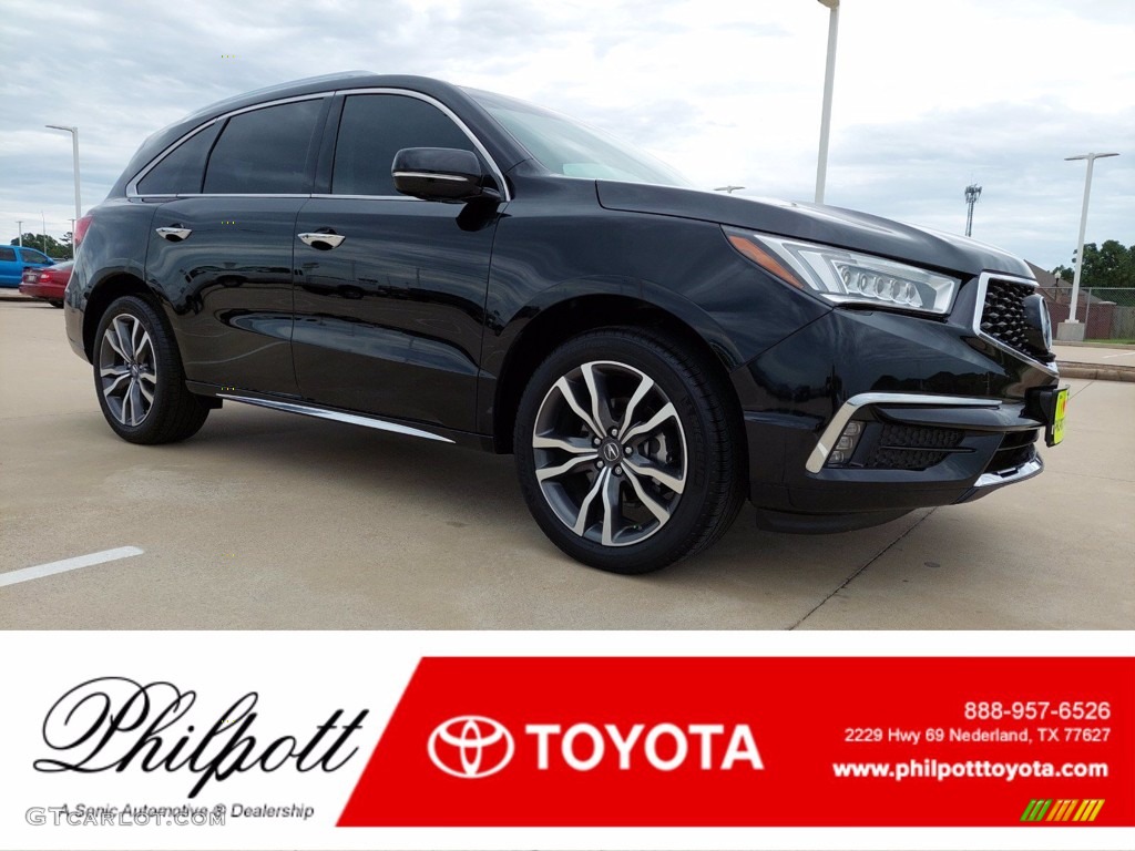 2019 MDX Advance SH-AWD - Majestic Black Pearl / Ebony photo #1