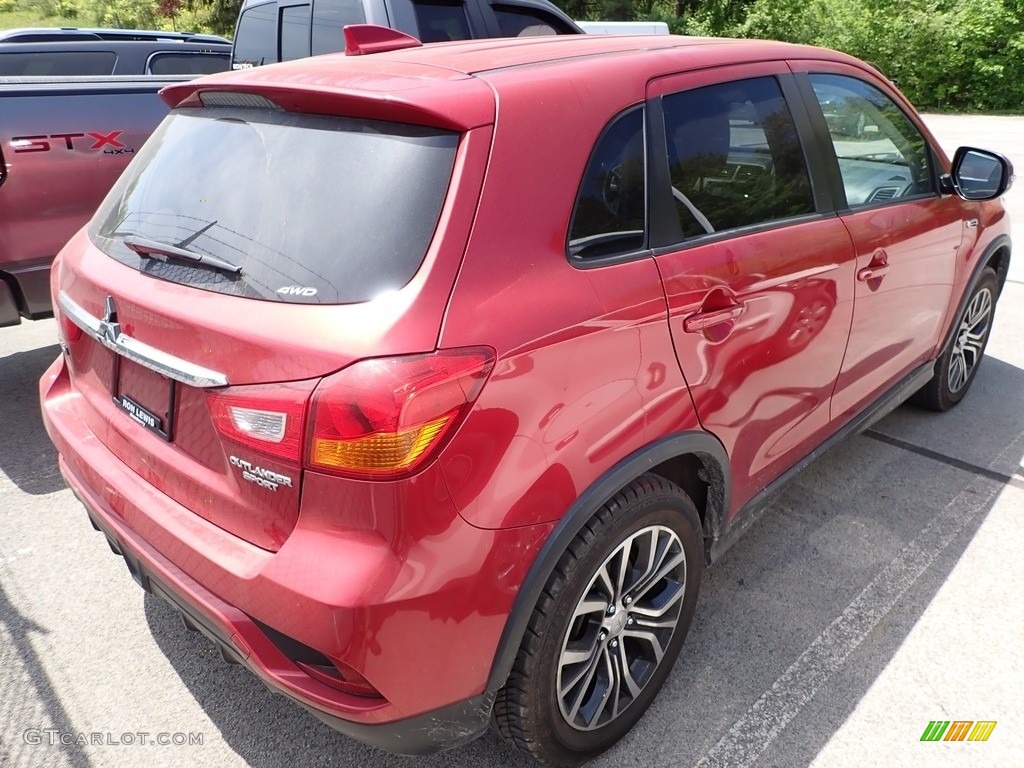 2018 Outlander Sport ES AWC - Rally Red Metallic / Black photo #3