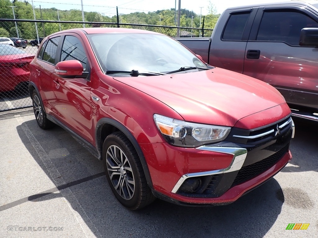 2018 Outlander Sport ES AWC - Rally Red Metallic / Black photo #4