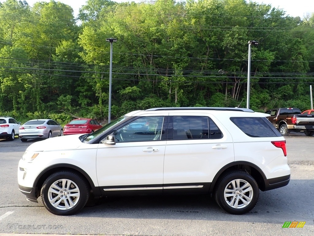 2018 Explorer XLT 4WD - Oxford White / Ebony Black photo #6