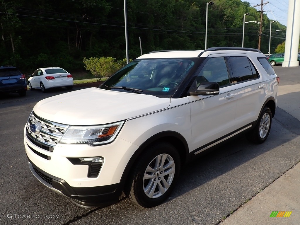 2018 Explorer XLT 4WD - Oxford White / Ebony Black photo #7