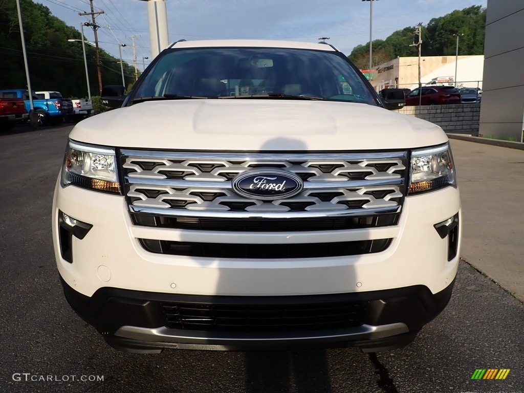 2018 Explorer XLT 4WD - Oxford White / Ebony Black photo #8