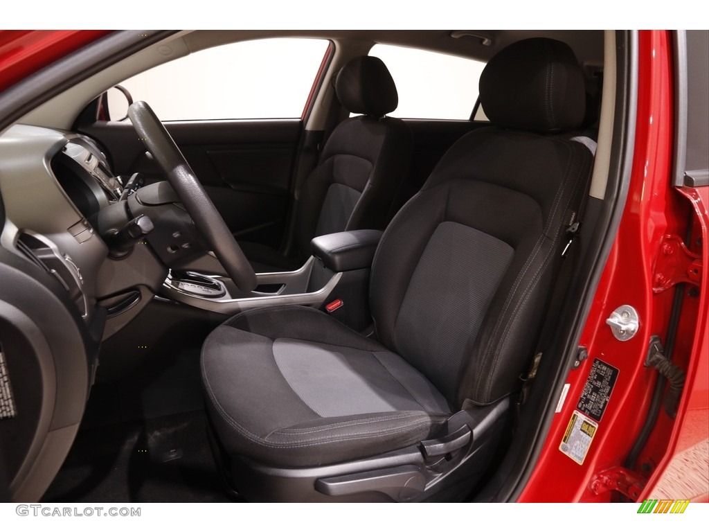2015 Sportage LX - Signal Red / Black photo #5