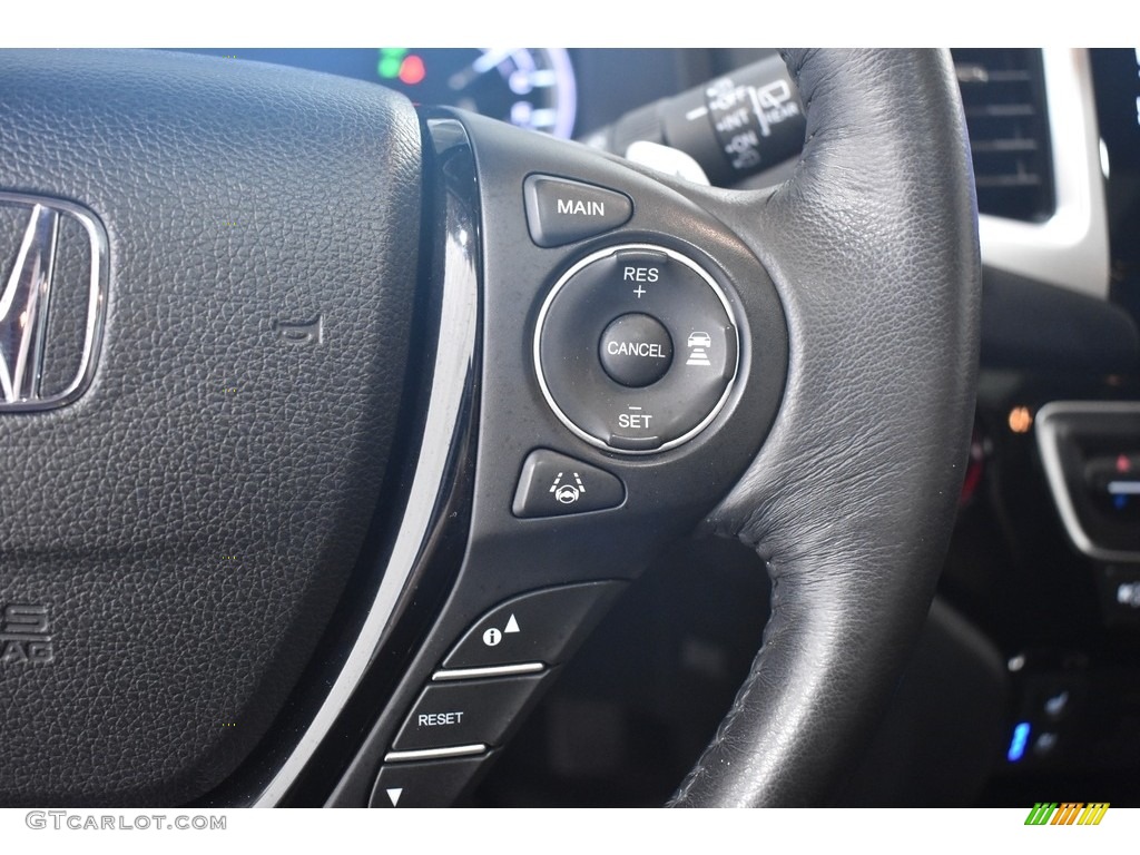 2017 Pilot Elite AWD - Modern Steel Metallic / Black photo #24