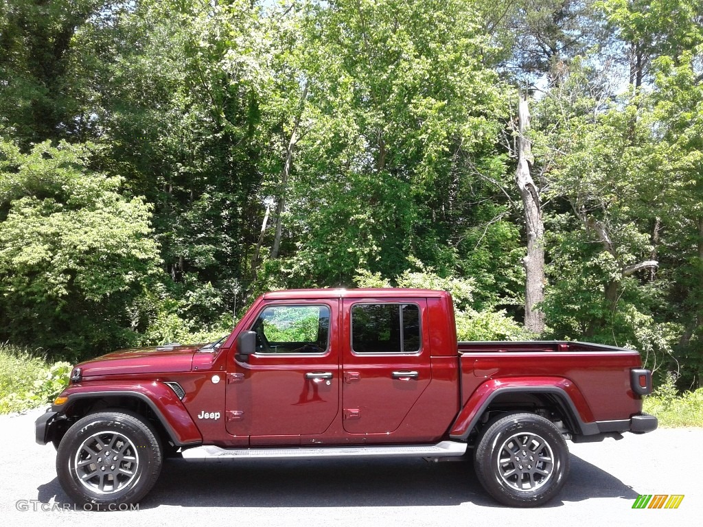 Snazzberry Pearl 2021 Jeep Gladiator Overland 4x4 Exterior Photo #142020234