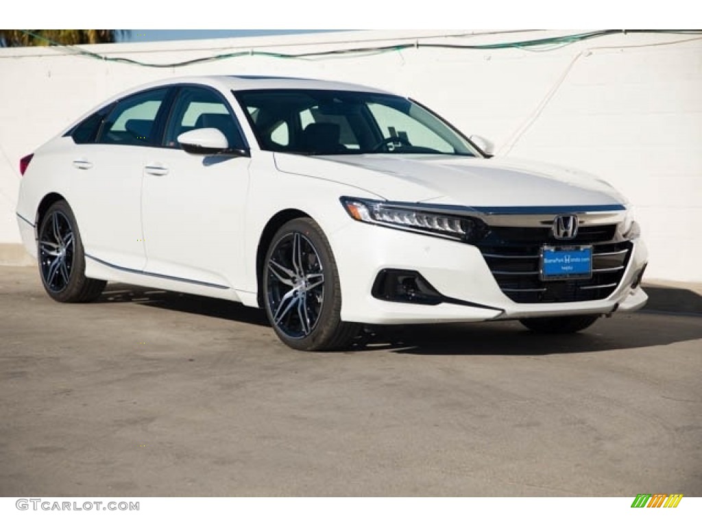 2021 Accord Touring - Platinum White Pearl / Black photo #1