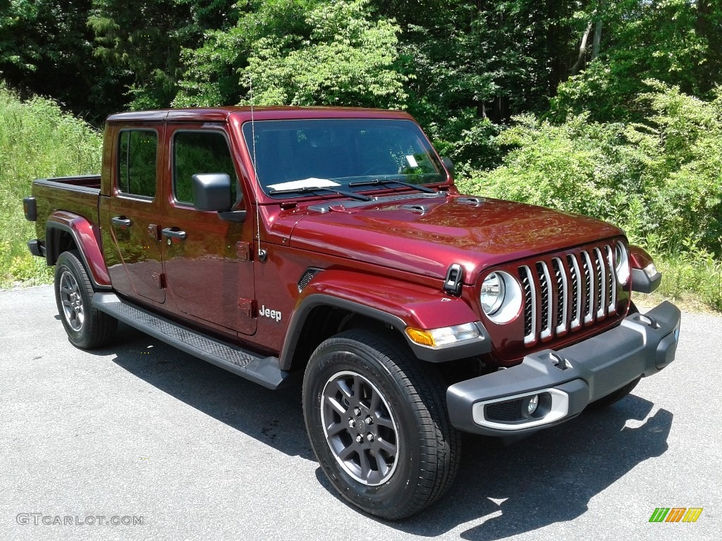 Snazzberry Pearl 2021 Jeep Gladiator Overland 4x4 Exterior Photo #142020318