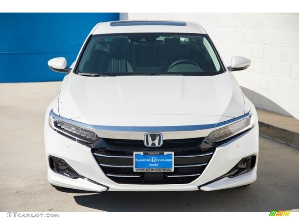 2021 Accord EX-L Hybrid - Platinum White Pearl / Black photo #3