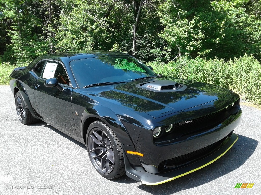 Pitch Black 2021 Dodge Challenger R/T Scat Pack Widebody Exterior Photo #142021185