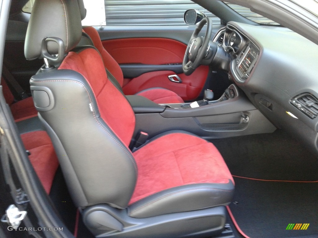 Black/Ruby Red Interior 2021 Dodge Challenger R/T Scat Pack Widebody Photo #142021500