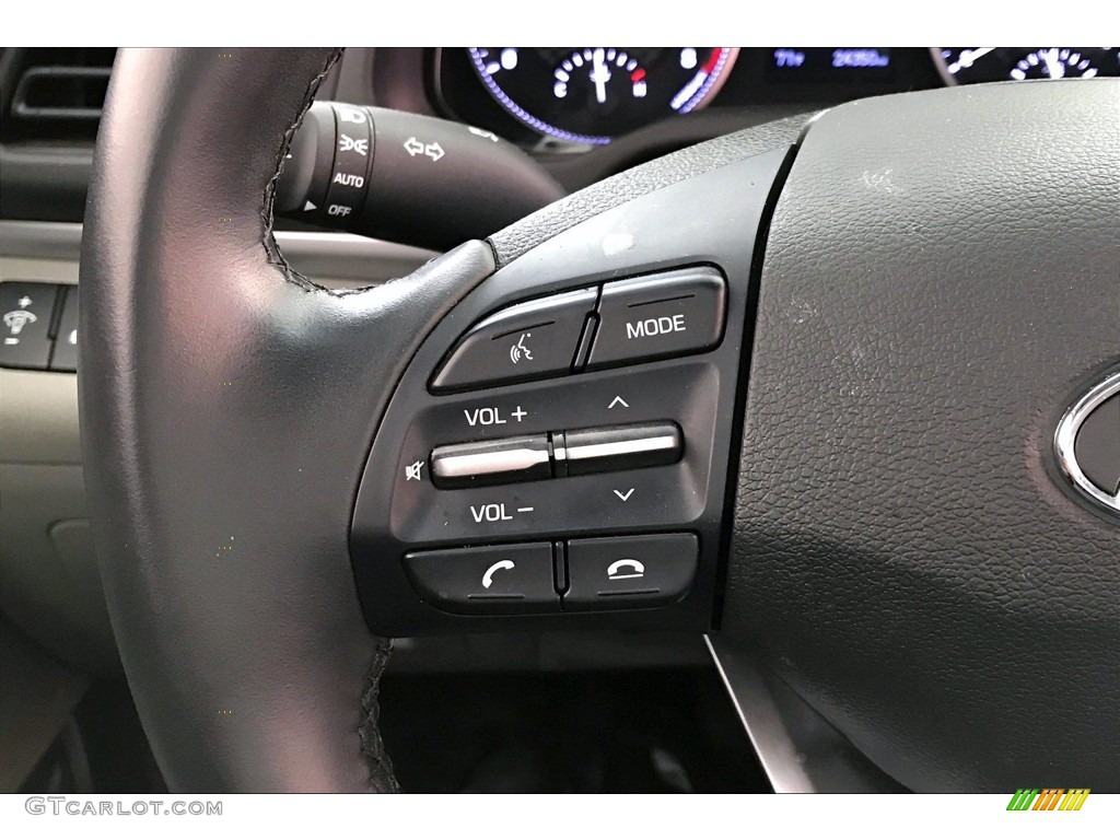 2020 Hyundai Elantra Value Edition Gray Steering Wheel Photo #142022451