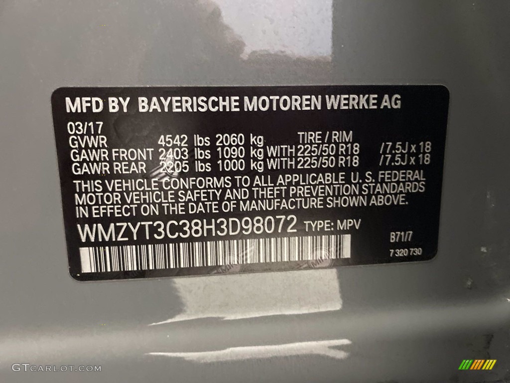 2017 Countryman Cooper S - Moonwalk Grey Metallic / Carbon Black photo #37
