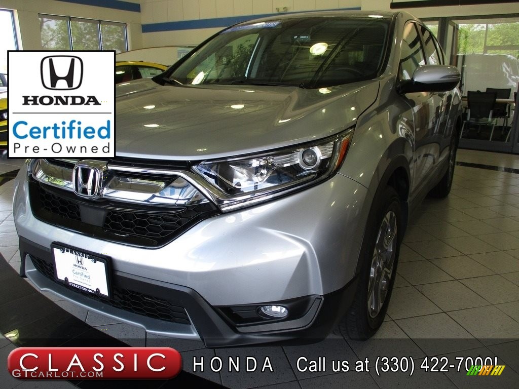 2018 CR-V EX-L AWD - Lunar Silver Metallic / Black photo #1