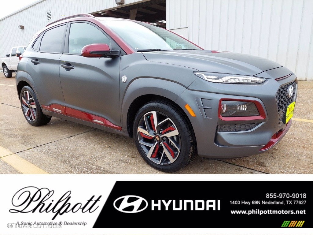 Iron Man Matte Gray Hyundai Kona