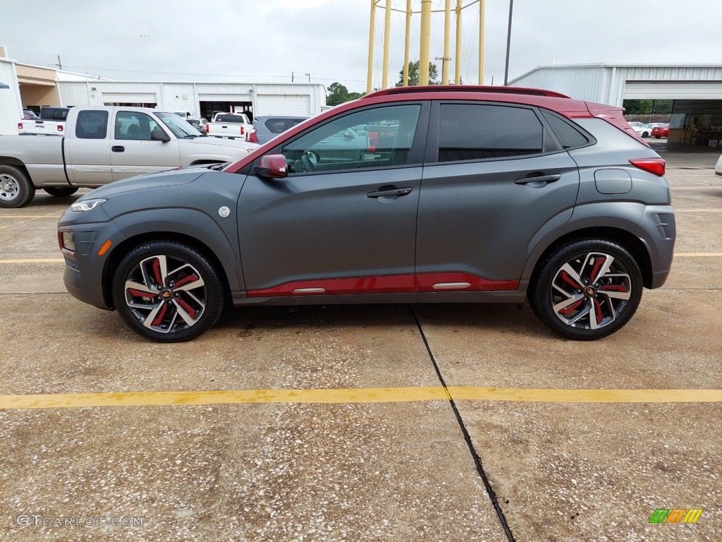 Iron Man Matte Gray 2019 Hyundai Kona Iron Man Edition AWD Exterior Photo #142024650