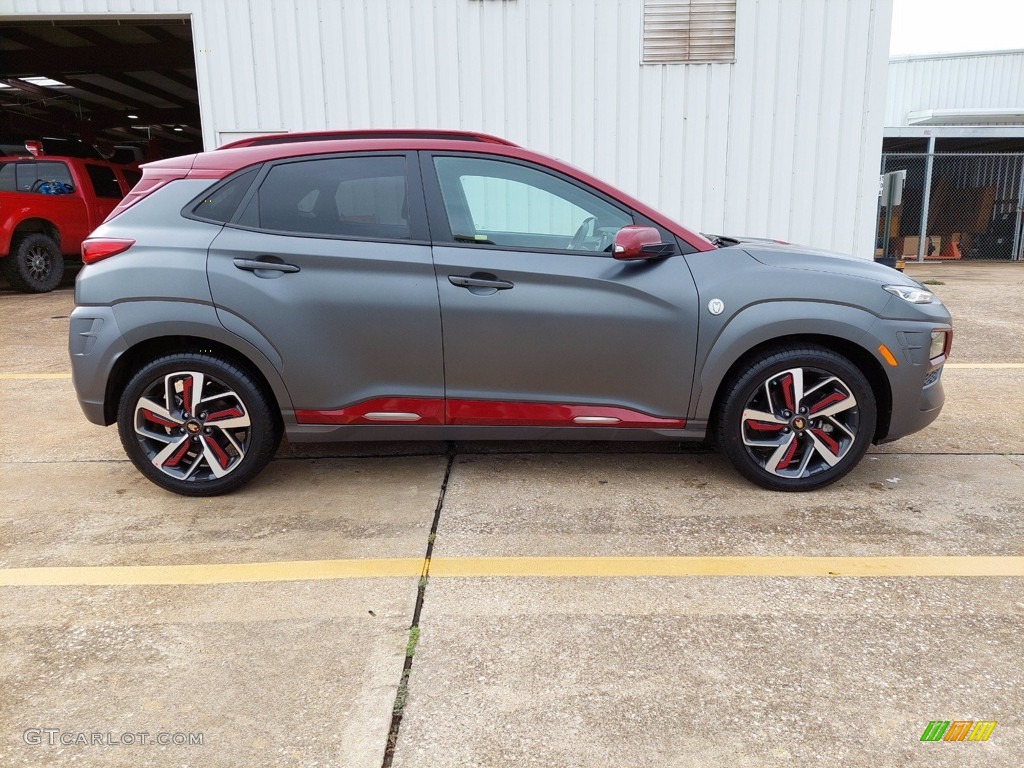 Iron Man Matte Gray 2019 Hyundai Kona Iron Man Edition AWD Exterior Photo #142024728