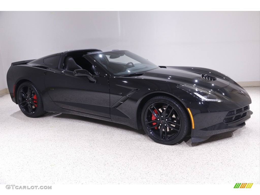 2019 Corvette Stingray Coupe - Black / Black photo #1