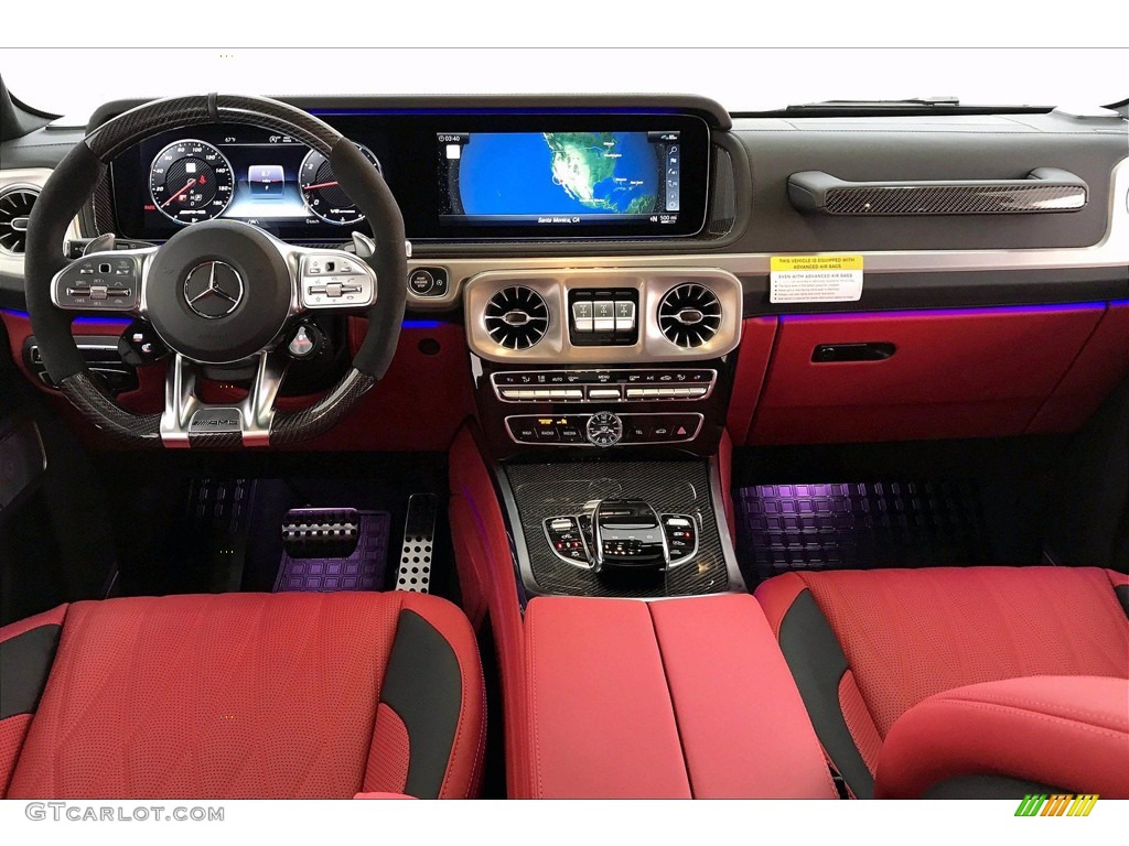 2021 Mercedes-Benz G 63 AMG designo Classic Red/Black Dashboard Photo #142026237