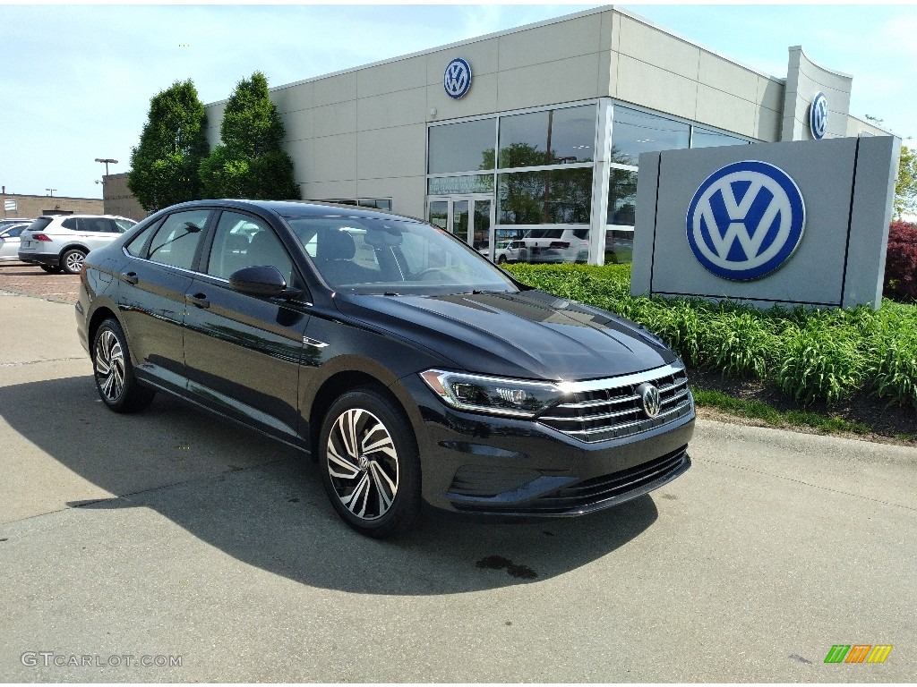 Deep Black Pearl 2021 Volkswagen Jetta SEL Exterior Photo #142028428