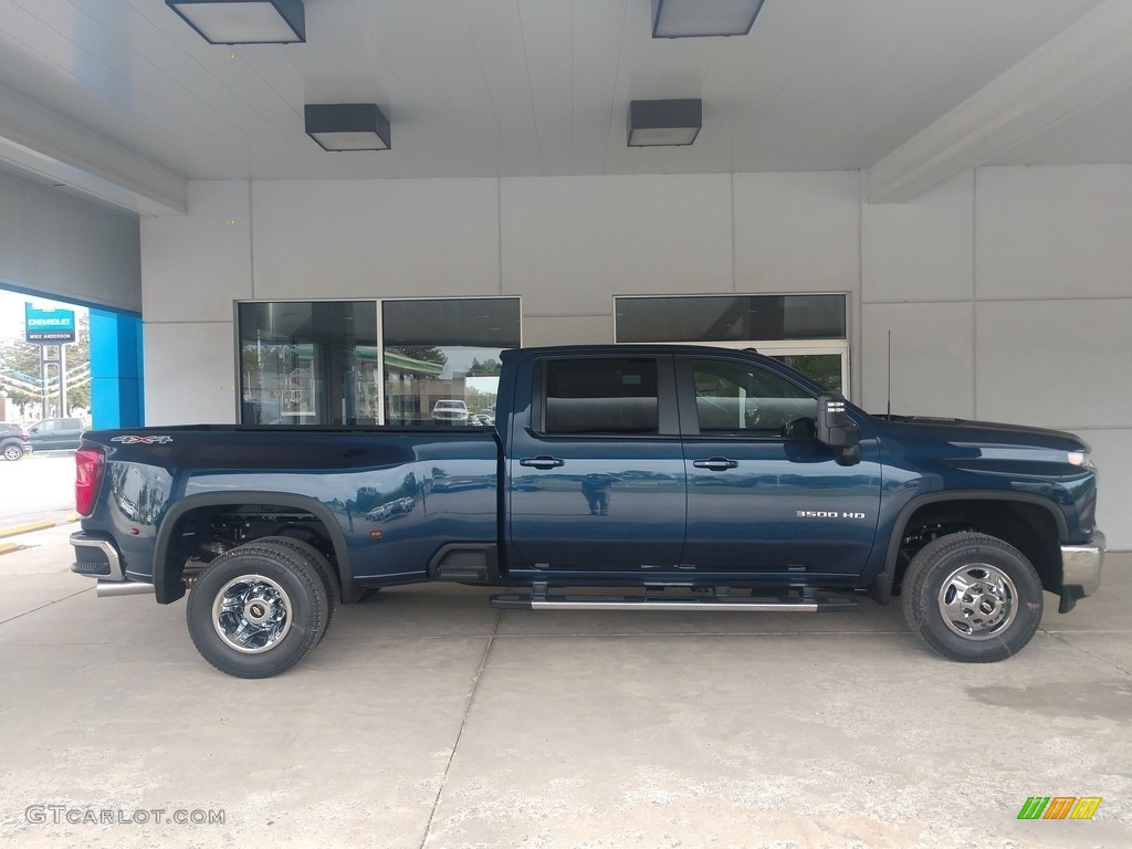 2021 Silverado 3500HD LT Crew Cab 4x4 - Northsky Blue Metallic / Jet Black photo #3