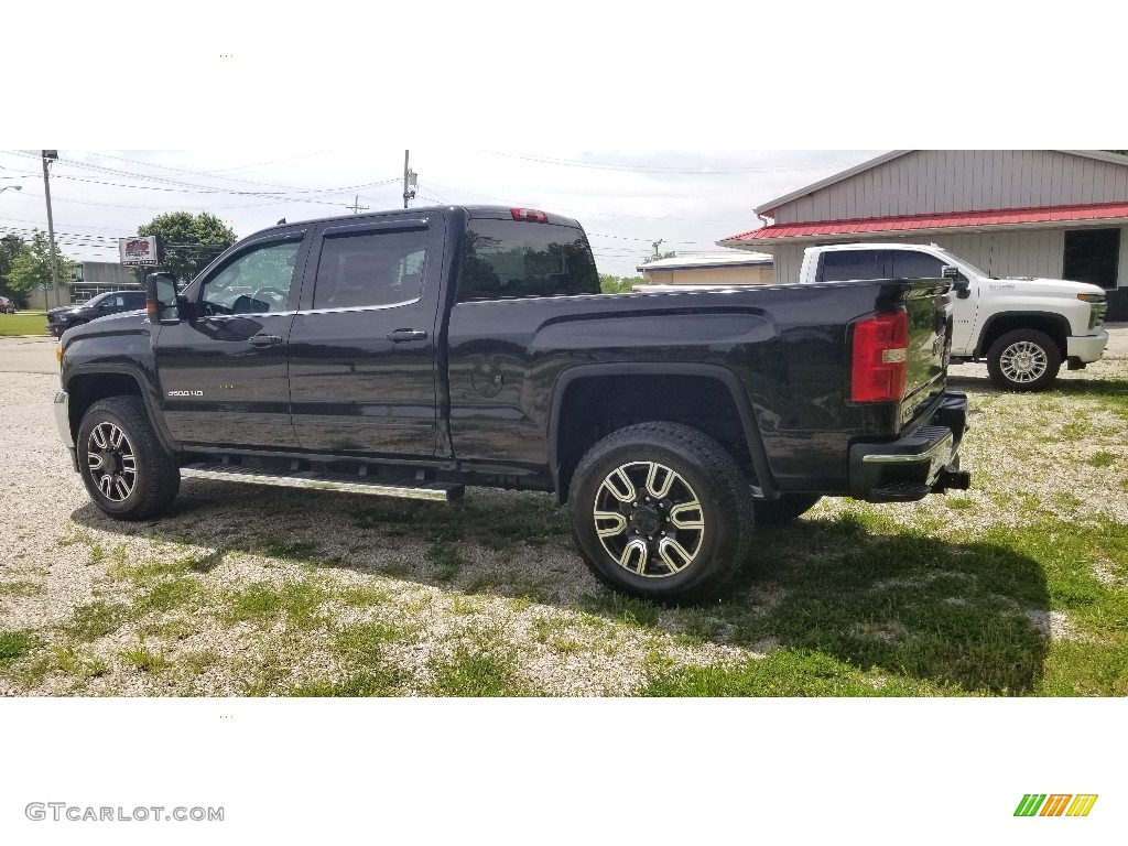 Onyx Black 2017 GMC Sierra 3500HD SLE Crew Cab 4x4 Exterior Photo #142029397