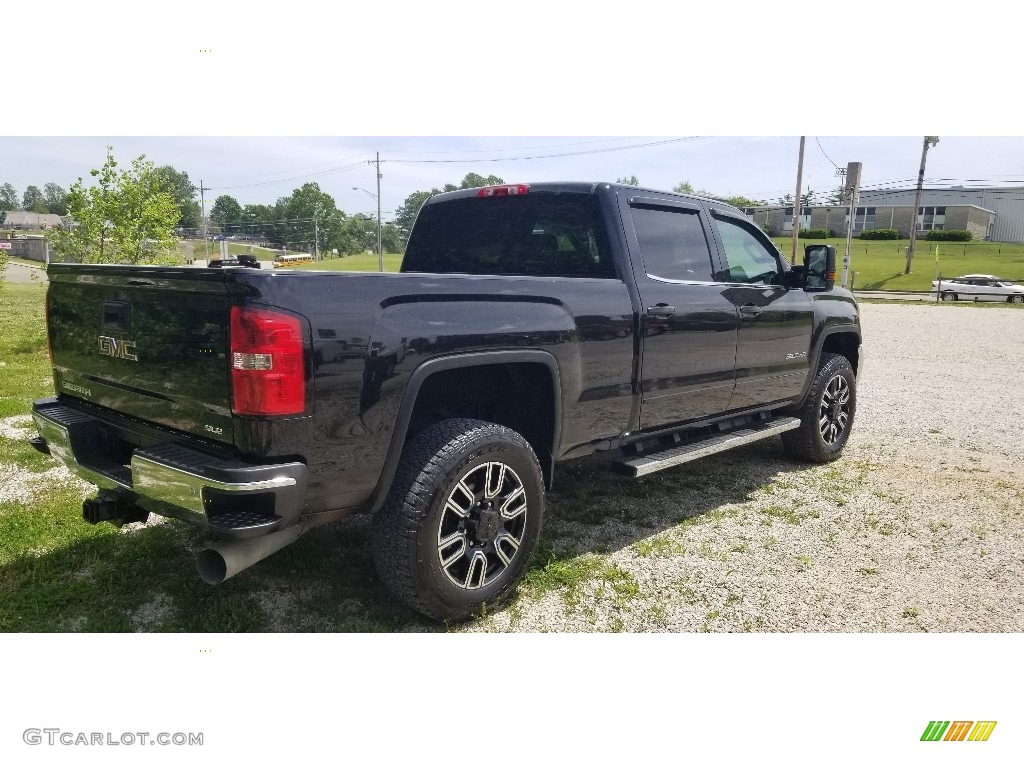 Onyx Black 2017 GMC Sierra 3500HD SLE Crew Cab 4x4 Exterior Photo #142029445