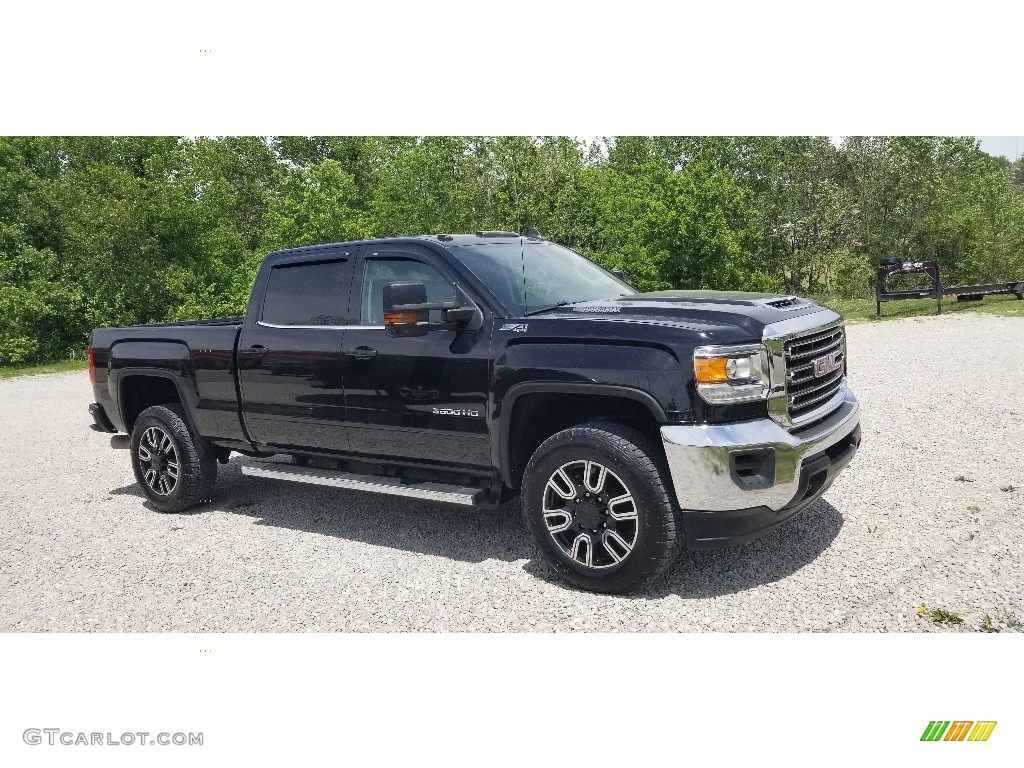 2017 Sierra 3500HD SLE Crew Cab 4x4 - Onyx Black / Jet Black photo #23