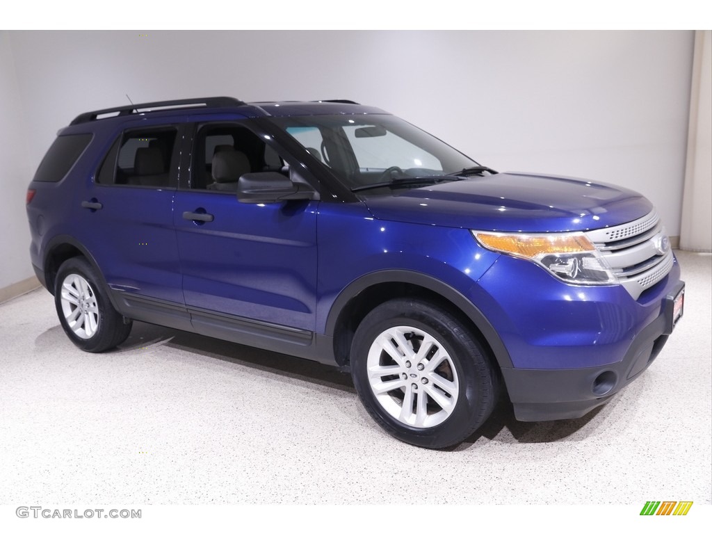 2015 Explorer 4WD - Deep Impact Blue / Medium Light Stone photo #1