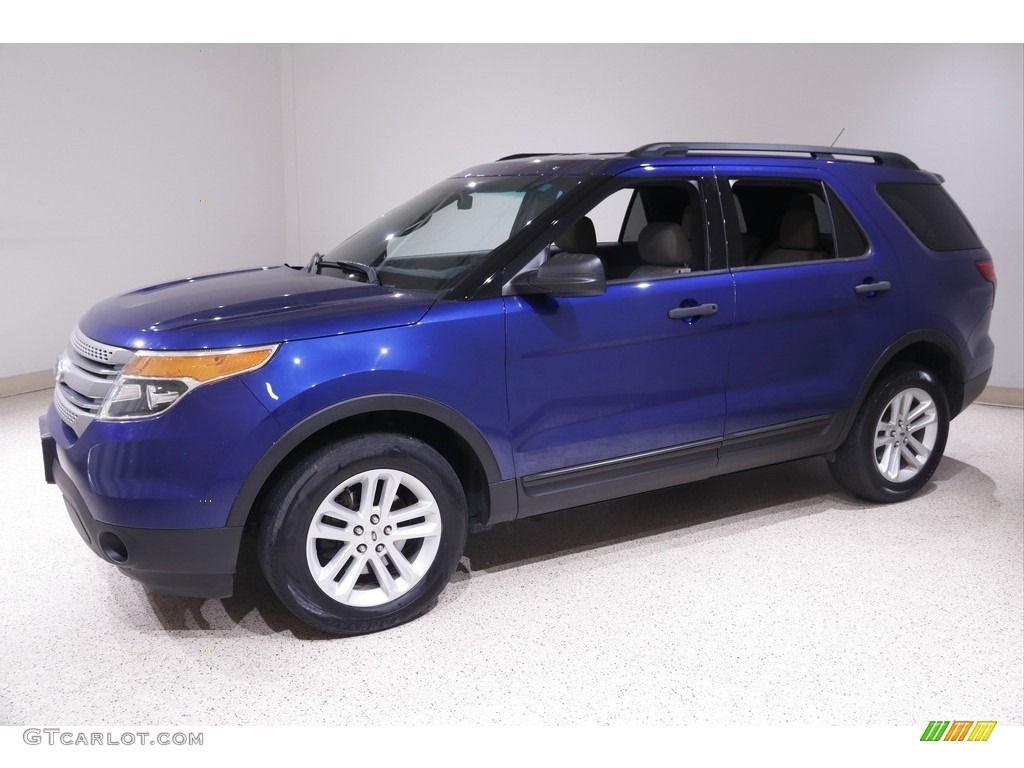 2015 Explorer 4WD - Deep Impact Blue / Medium Light Stone photo #3