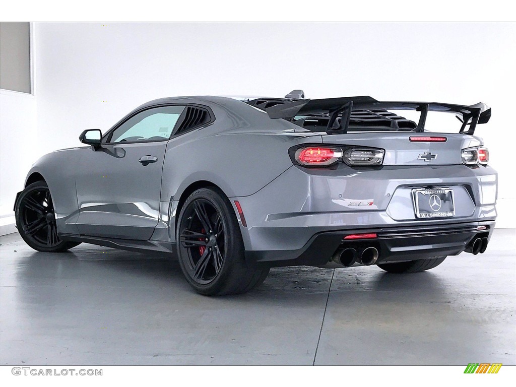 2021 Camaro ZL1 Coupe - Satin Steel Metallic / Adrenaline Red photo #10