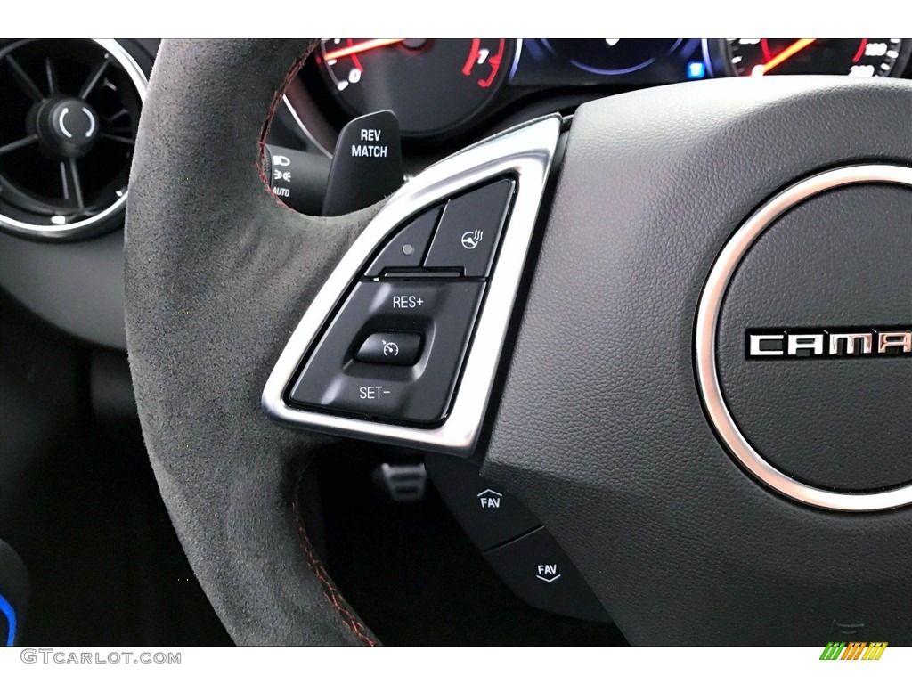 2021 Chevrolet Camaro ZL1 Coupe Adrenaline Red Steering Wheel Photo #142032097