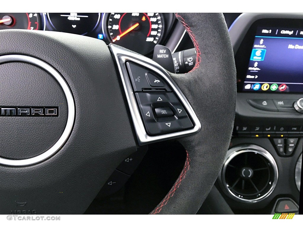 2021 Chevrolet Camaro ZL1 Coupe Adrenaline Red Steering Wheel Photo #142032103