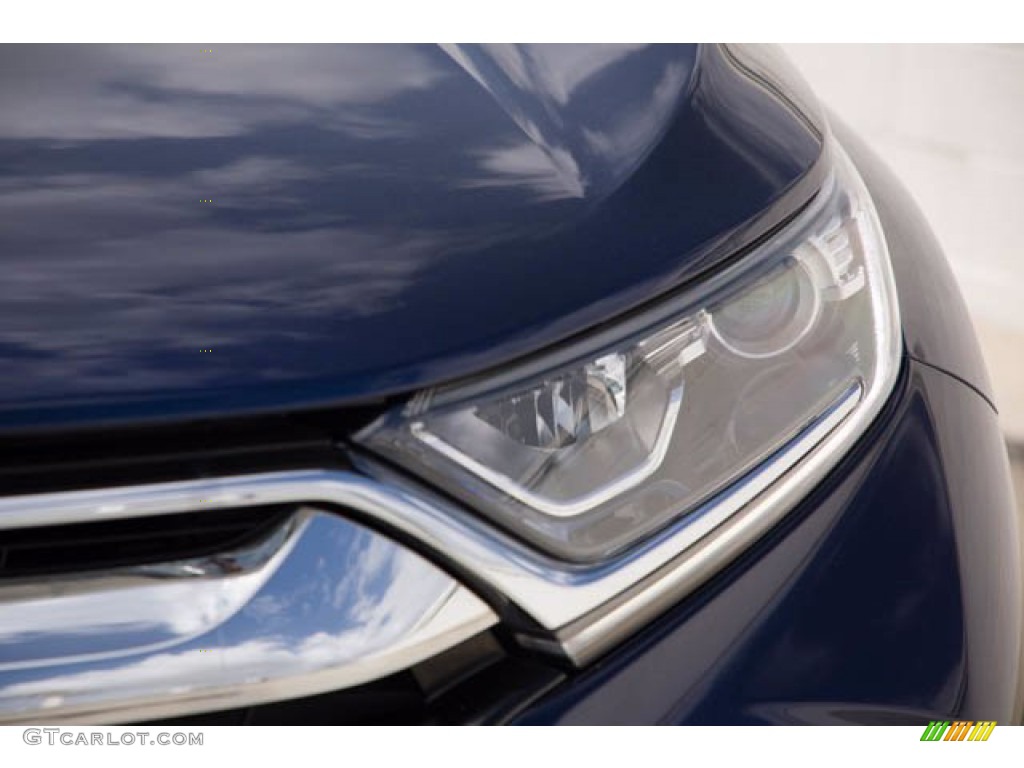 2018 CR-V LX - Obsidian Blue Pearl / Gray photo #9