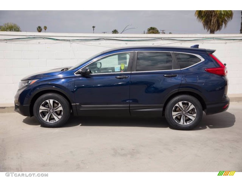 2018 CR-V LX - Obsidian Blue Pearl / Gray photo #10