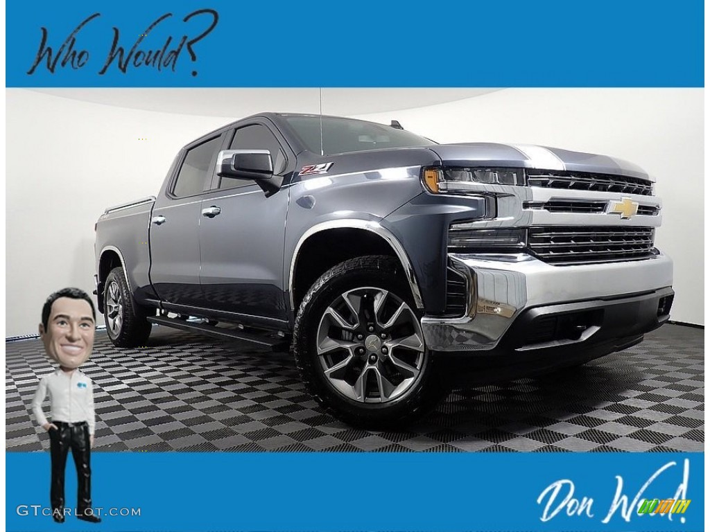 2021 Silverado 1500 LT Crew Cab 4x4 - Shadow Gray Metallic / Jet Black photo #1