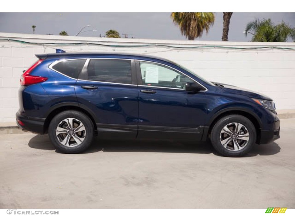 2018 CR-V LX - Obsidian Blue Pearl / Gray photo #12
